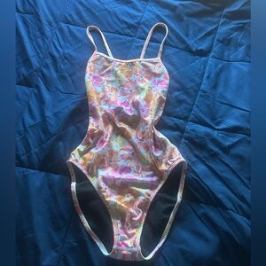 Jolyn Brandon Flower swimsuit Onesie Size 30